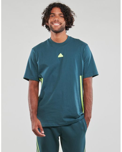 Adidas Green T Shirt Fi 3s T for men
