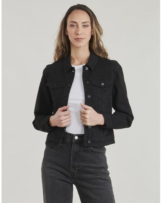 Jdy Black Denim Jacket Moon