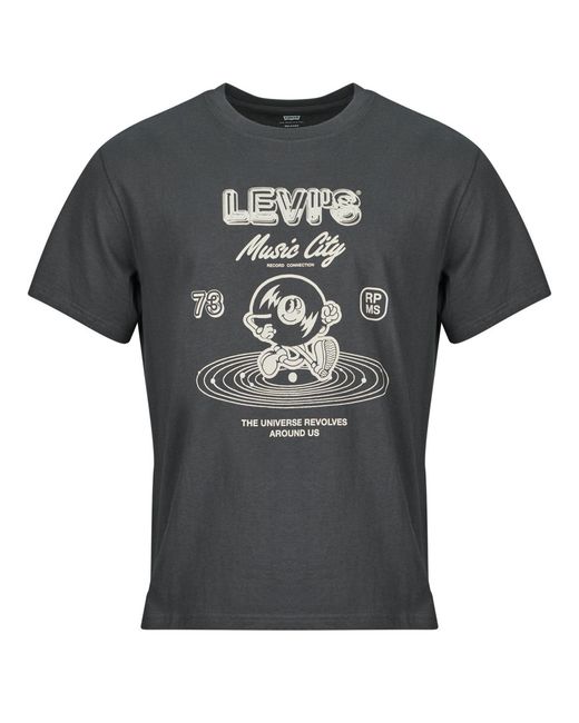 Levi's Gray T Shirt Ss Relaxed Fit Tee for men