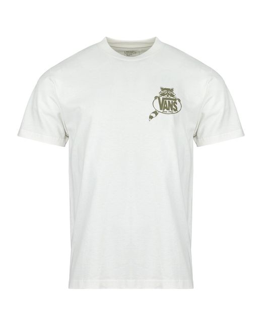 Vans White T Shirt Trashy Sstee for men