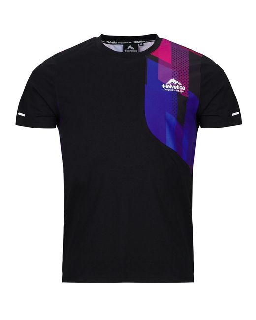 Helvetica Black T Shirt Denis for men
