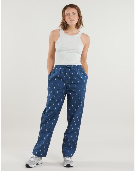 Polo Ralph Lauren Blue Sleepsuits Pj Pant Sleep Bottom for men
