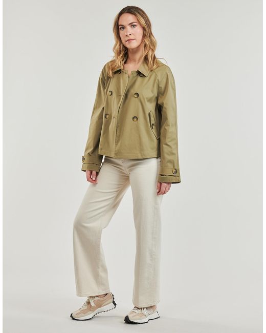 ONLY Green Trench Coat Onlapril