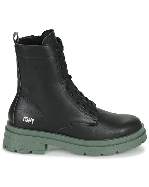Yurban Black Verona Mid Boots