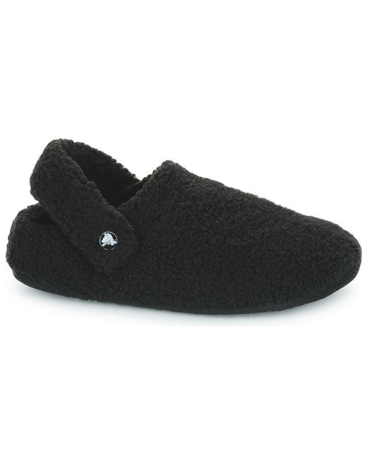 CROCSTM Black Flip Flops Classic Cozzzy Slipper