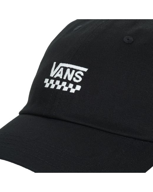 Vans Black Cap Court Side Curved Bill Jockey