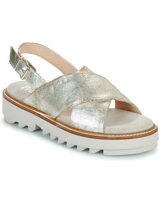 FRU.IT Metallic Sandals 8730-100-helga-perla-slash-cometa