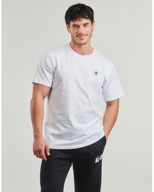 Converse White T Shirt Core Chuck Patch Tee for men