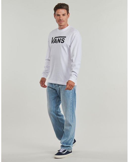 Vans Blue Long Sleeve T-shirt Classic Ls Tee for men