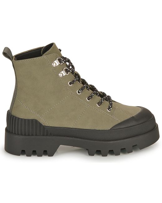 ONLY Green Mid Boots Onlbuzz-1 Pu Hiking Boot