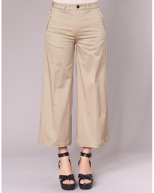 G-Star RAW Bronson High Loose Chino 7/8 Wmn Trousers in Beige ...