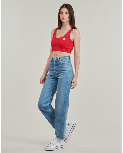Converse Red Sport Bras Retro Chuck Taylor Bra Top
