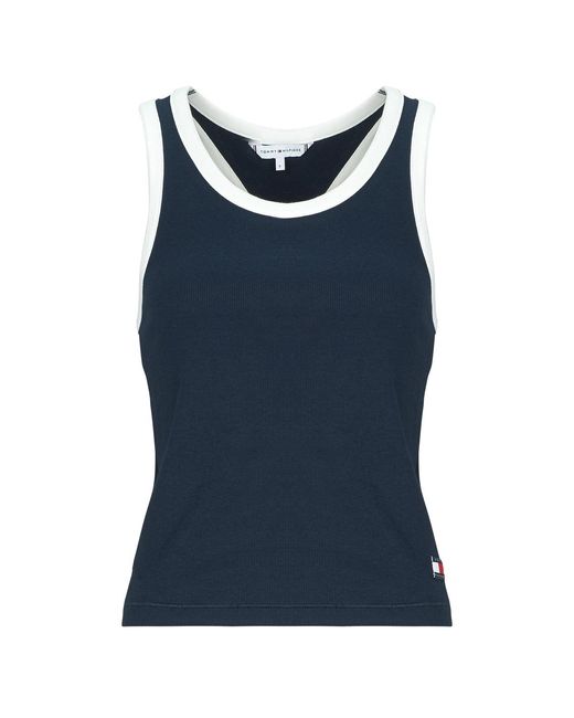 Tommy Hilfiger Blue Tops / Sleeveless T-shirts Tank Top