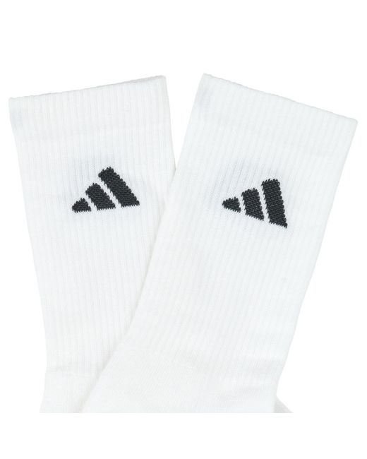 Adidas White Socks Essentials Cushioned Crew Sock 1pp