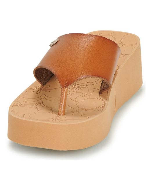 Roxy Brown Flip Flops / Sandals (shoes) Sunset Dreams