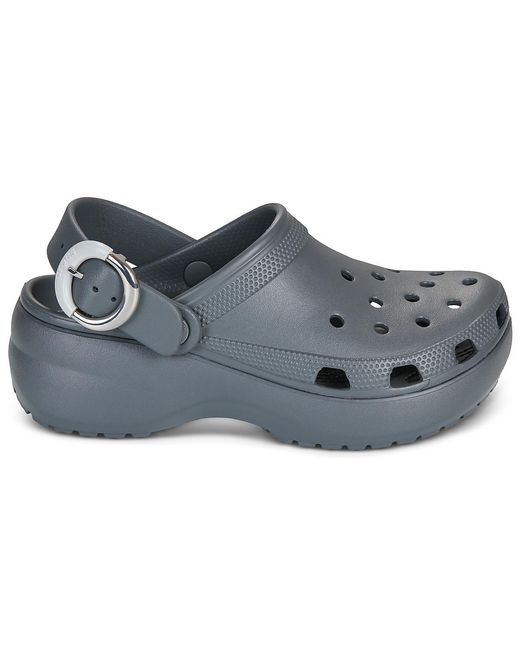 CROCSTM Gray Clogs (shoes) Classic Platform Dipped Buckle Clg