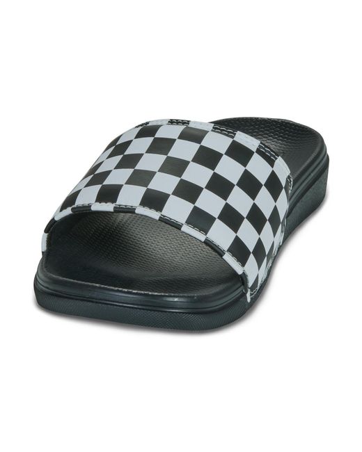 Vans Black Tap-dancing Mte La Costa Slide-on (checkerboard) Truwht/blk
