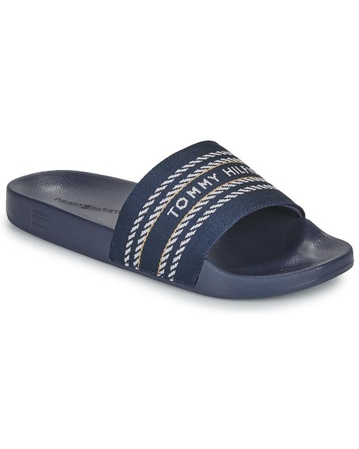 Tommy Hilfiger Blue Mules / Casual Shoes Tommy Webbing Slide