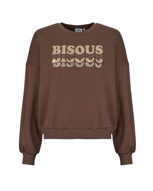 ONLY Brown Sweatshirts Onladele L/s O-neck