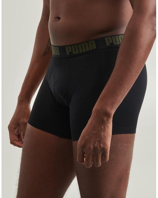 PUMA Green Boxer Shorts Boxer Ecom Pack De 4 for men