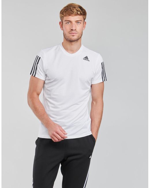 adidas Aero3s Tee Pb T Shirt in White for Men - Save 3% - Lyst