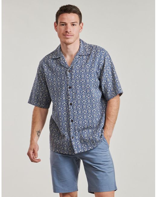 Jack & Jones Blue Short Sleeved Shirt Jprbluvincent for men