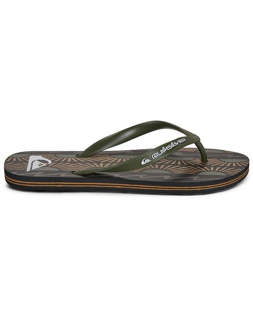 Quiksilver Black Flip Flops / Sandals (shoes) Molokai Art 26 for men