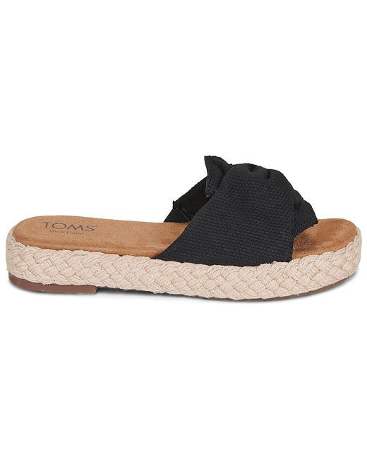 TOMS Black Sandals Abby