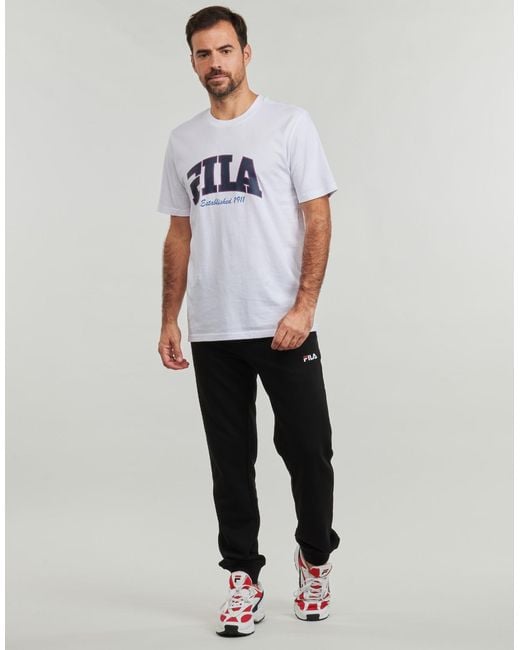 Fila Black Tracksuit Bottoms Lunigo for men
