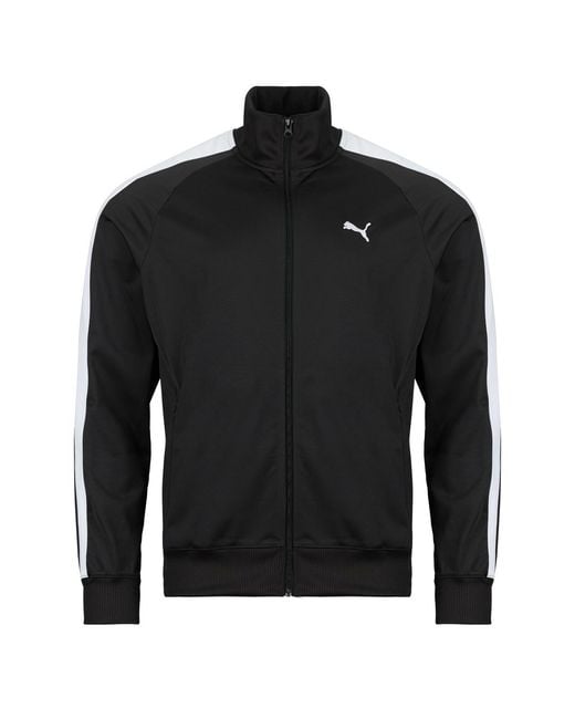 PUMA Black Tracksuit Jacket Ess T7 Poly Track Jacket for men