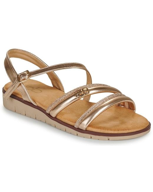 Les Petites Bombes Metallic Flat Sandals Norane