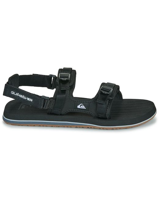 Quiksilver Black Flat Sandals Monkey Caged A/t for men