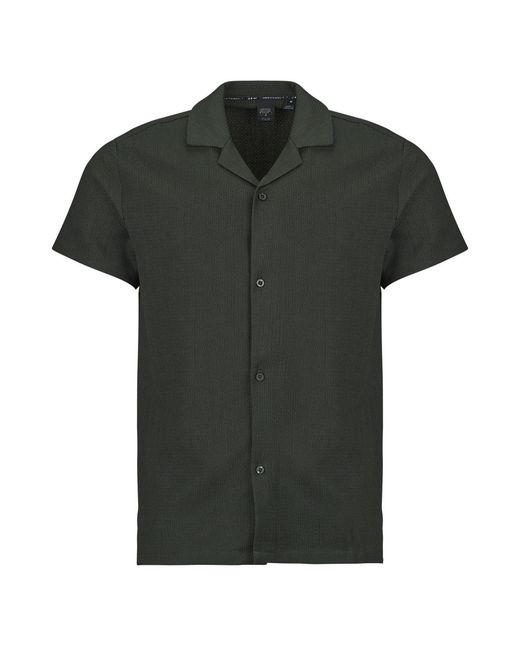 Le Temps Des Cerises Green Short Sleeved Shirt Laris for men