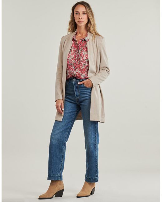 ONLY Natural Jacket Onlsoho-mavi Life Faux S Coatigan