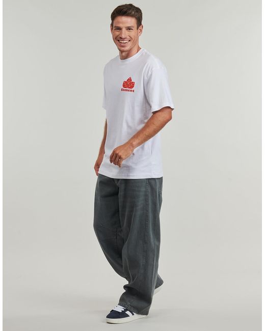 Element White T Shirt Sporting Ss for men
