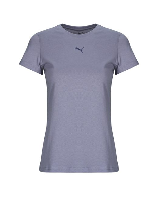 PUMA Blue T Shirt Ess Cat Logo Tee