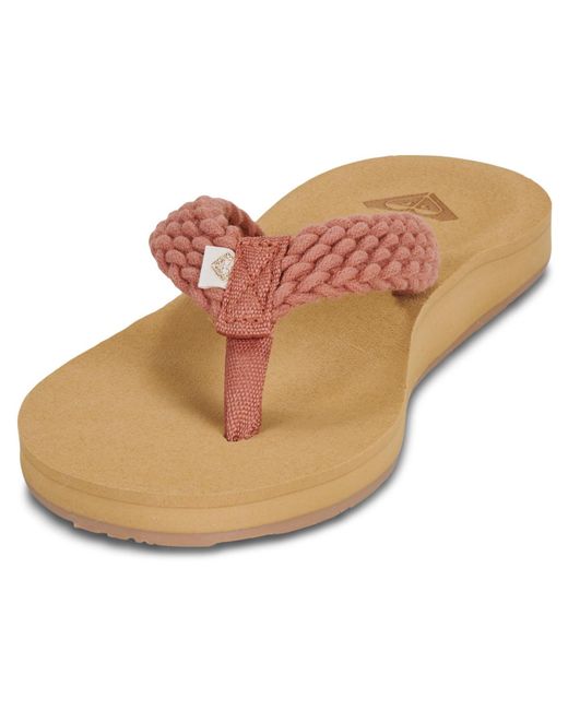 Roxy Brown Flip Flops / Sandals (shoes) Porto Iv