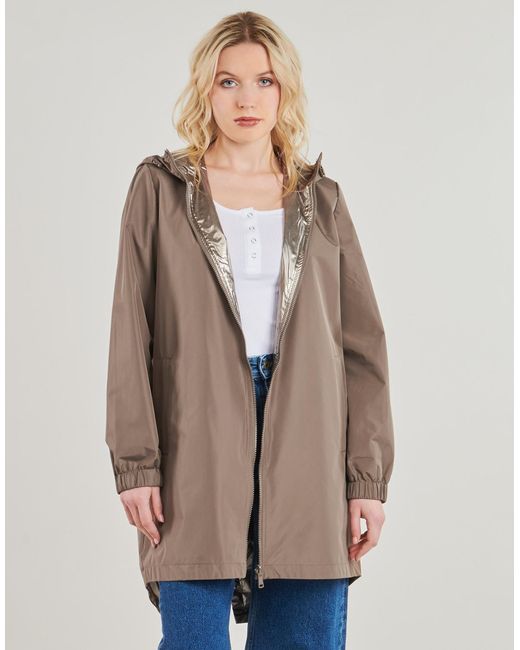 ONLY Brown Parka Onlfry Rev Metallic