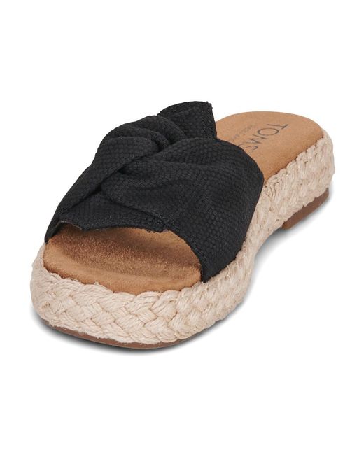 TOMS Black Sandals Abby