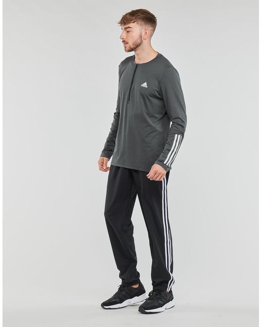 Adidas Gray T365 Qz Ls T Long Sleeve T-shirt for men
