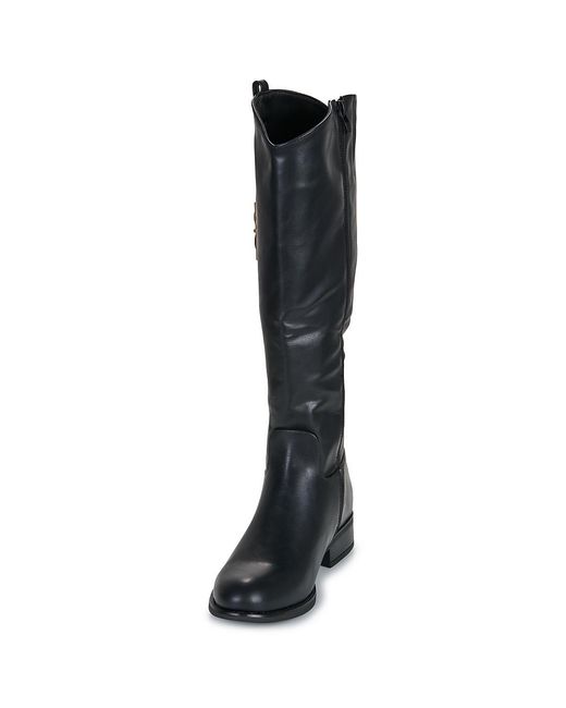 Moony Mood Black Flat Boots Parker