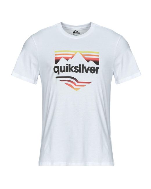 Quiksilver White T Shirt Ev Horizon Fade Ss for men
