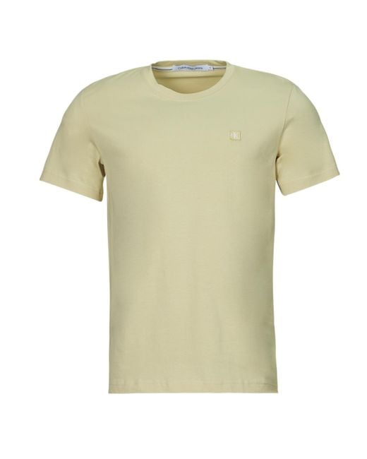 Calvin Klein Green T Shirt Ck Embro Badge Tee for men