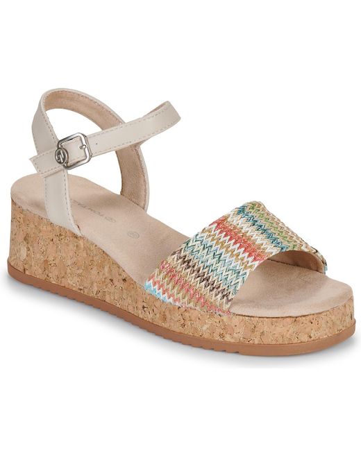 Tom Tailor Metallic Wedge Sandals Chanell