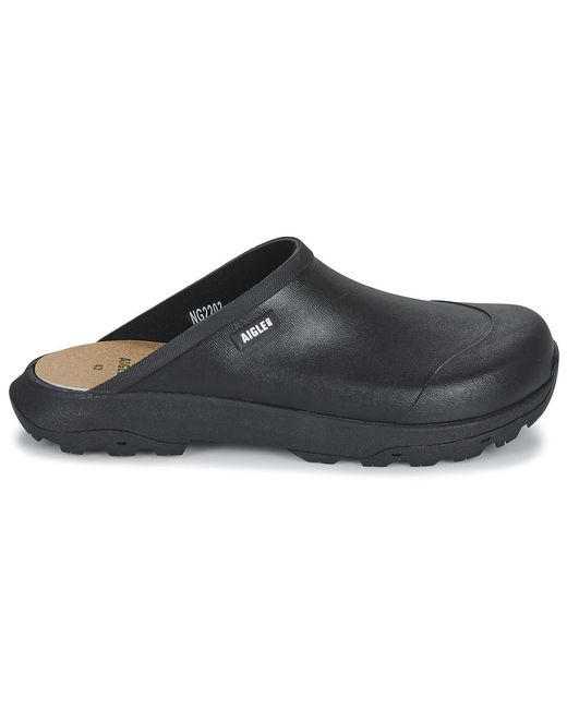 Aigle Black Corlay M Clogs (shoes) for men