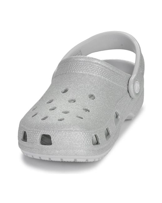 CROCSTM Gray Clogs (shoes) Classic Glitter Clog