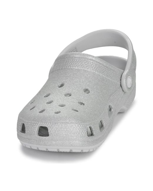 CROCSTM Gray Clogs (shoes) Classic Glitter Clog