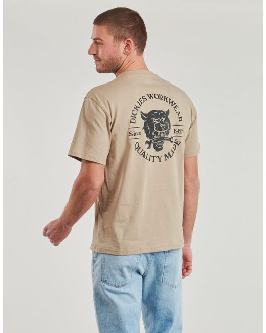 Dickies Natural T Shirt Wrench Ss Tee for men