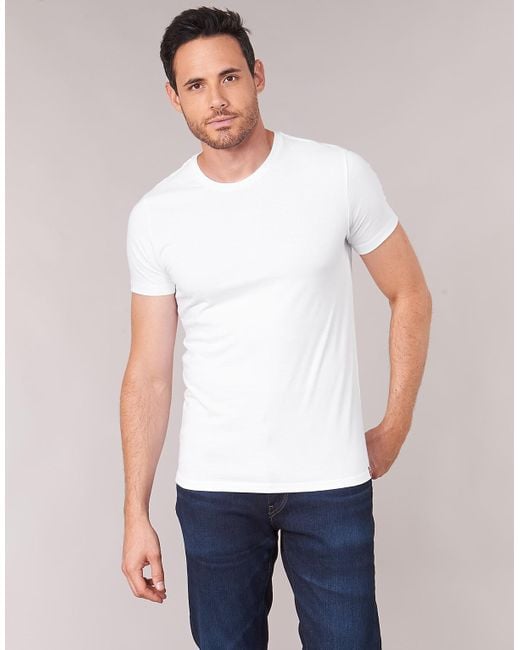 Levi's White Slim Crew Neck 2 Units Short Sleeve T-shirt for men