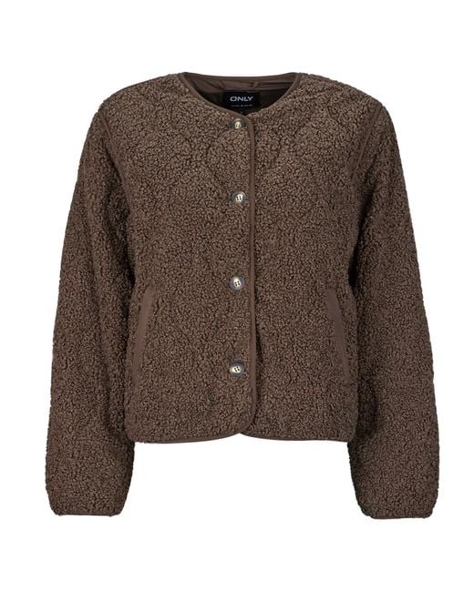 ONLY Brown Jacket Onlines Teddy
